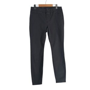 Eileen Fisher pull on jeans grey black denim stretch comfort organic sz sm